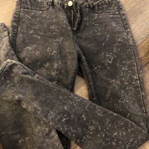 Acid Wash Skinny Jeans